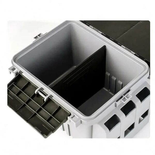 Shufa Çift Katlı Ekstra Dayanıklı Profesyonel Balıkçı Kutu Çanta 12 Lt GRİ