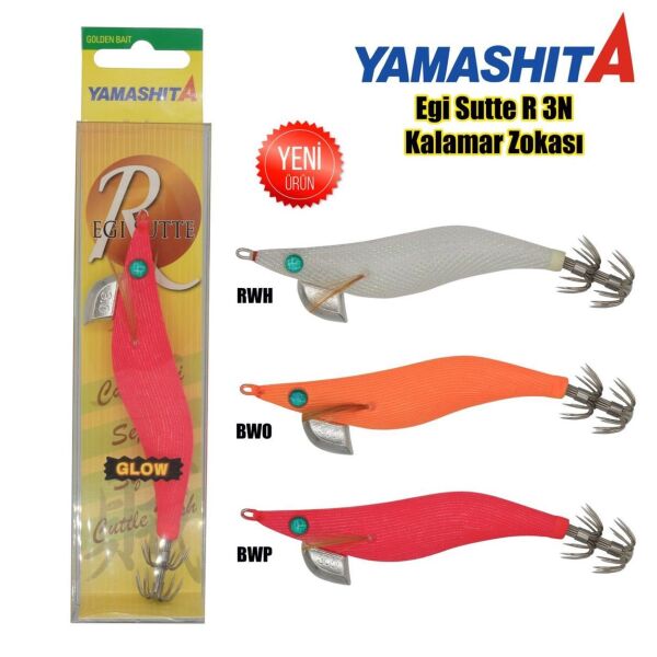 Yamashita Egi Sutte R 3N 9Cm 15Gr Glowlu Kurşunlu Kalamar Zokası F/BWO