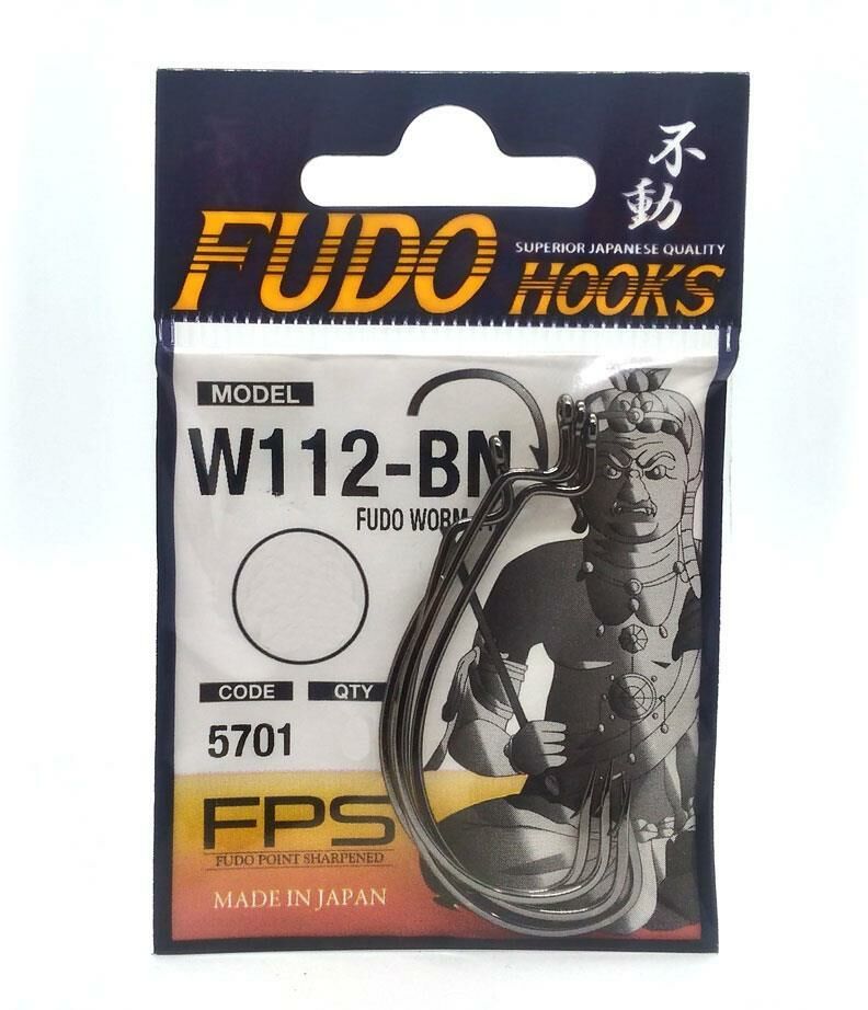 Fudo W112-BN Worm 112 Black Nikel Olta İğnesi NO:4/0 - Black Nickel