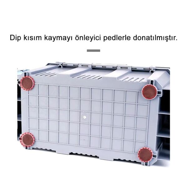 Shufa Çift Katlı Ekstra Dayanıklı Profesyonel Balıkçı Kutu Çanta 19.5 Lt GRİ