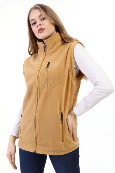 North Trace Hurricane Kadın Polar Yelek Camel - L