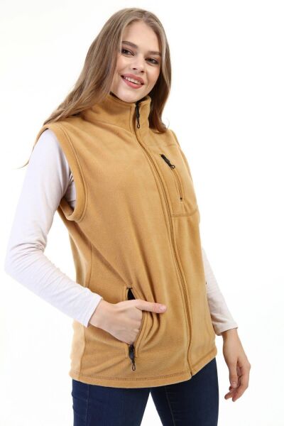 North Trace Hurricane Kadın Polar Yelek Camel - L