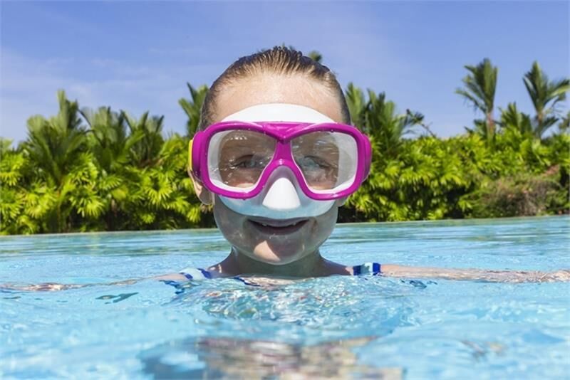 Bestway Explora Essential Yüzücü Maskesi PEMBE