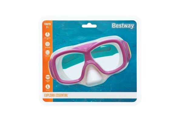 Bestway Explora Essential Yüzücü Maskesi PEMBE