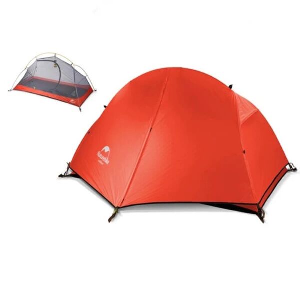 Naturehike Cycling Ultralight Tek Kişilik Kamp Çadırı + Mat Ekose Kırmızı