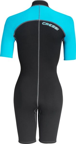 Cressi Lido Lady Shorty Dalış Elbisesi BLACK - AQUAMARINE - 2MM - XL