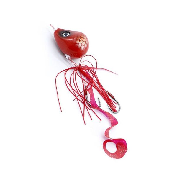 Fujin Rock'n Rubber 90gr Tai Rubber Set Jig Yem Angry Red
