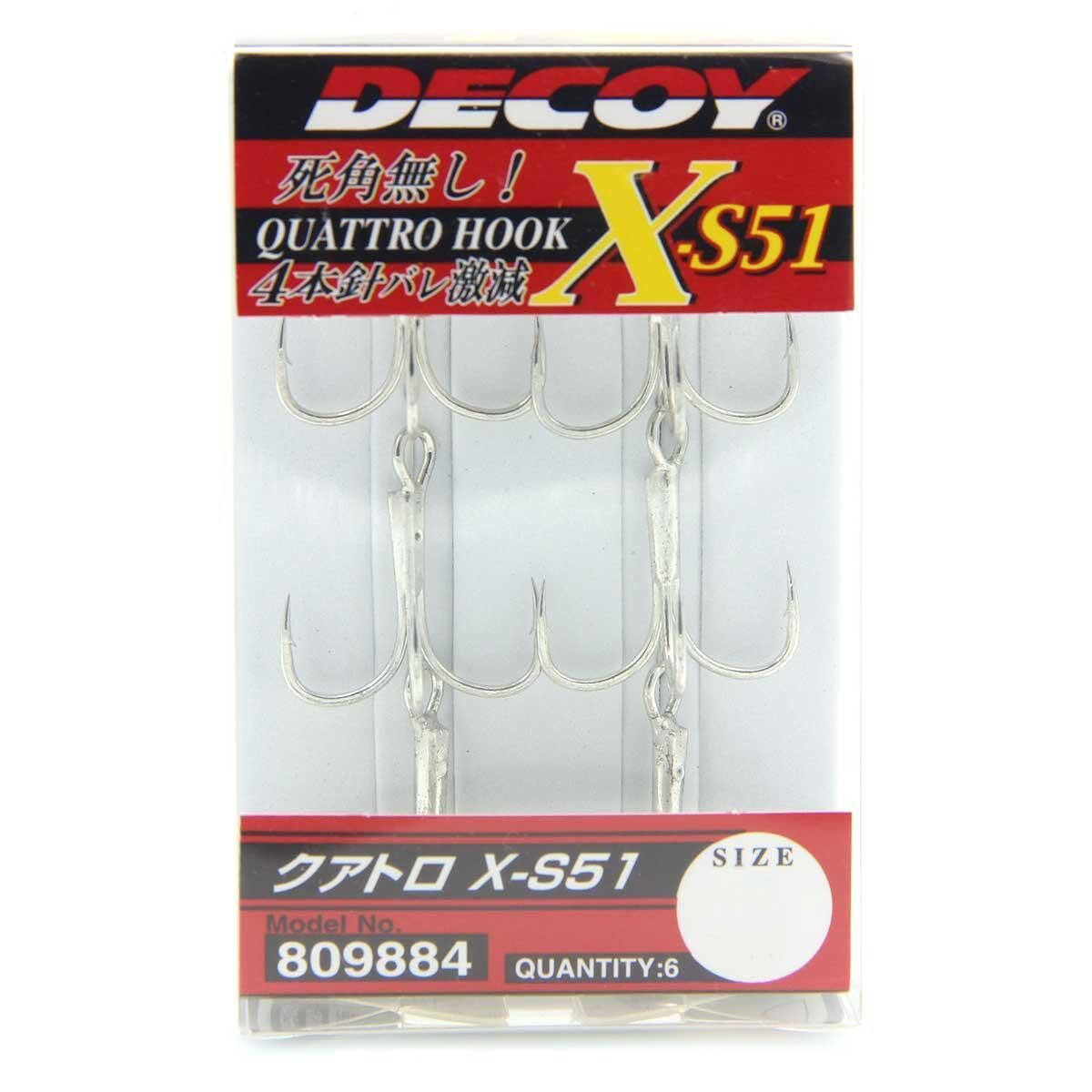 Decoy X-S51 Quatto Treble Dörtlü 6P Olta İğnesi NO:6