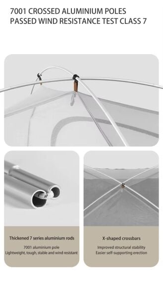 Naturehike Cloud-Creek UPF50+ Kamp Çadırı BROWN - 3 Kişilik