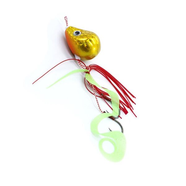 Fujin Rock'n Rubber 120gr Tai Rubber Set Jig Yem Shiny Gold