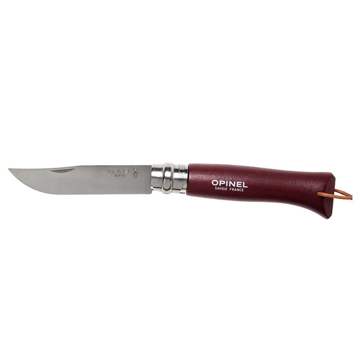 Opinel Inox Trekking No 8 Paslanmaz Çelik Çakı BORDO