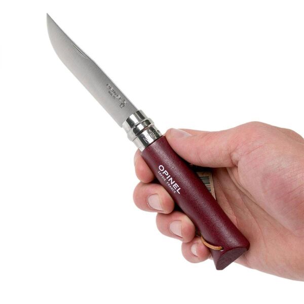 Opinel Inox Trekking No 8 Paslanmaz Çelik Çakı BORDO