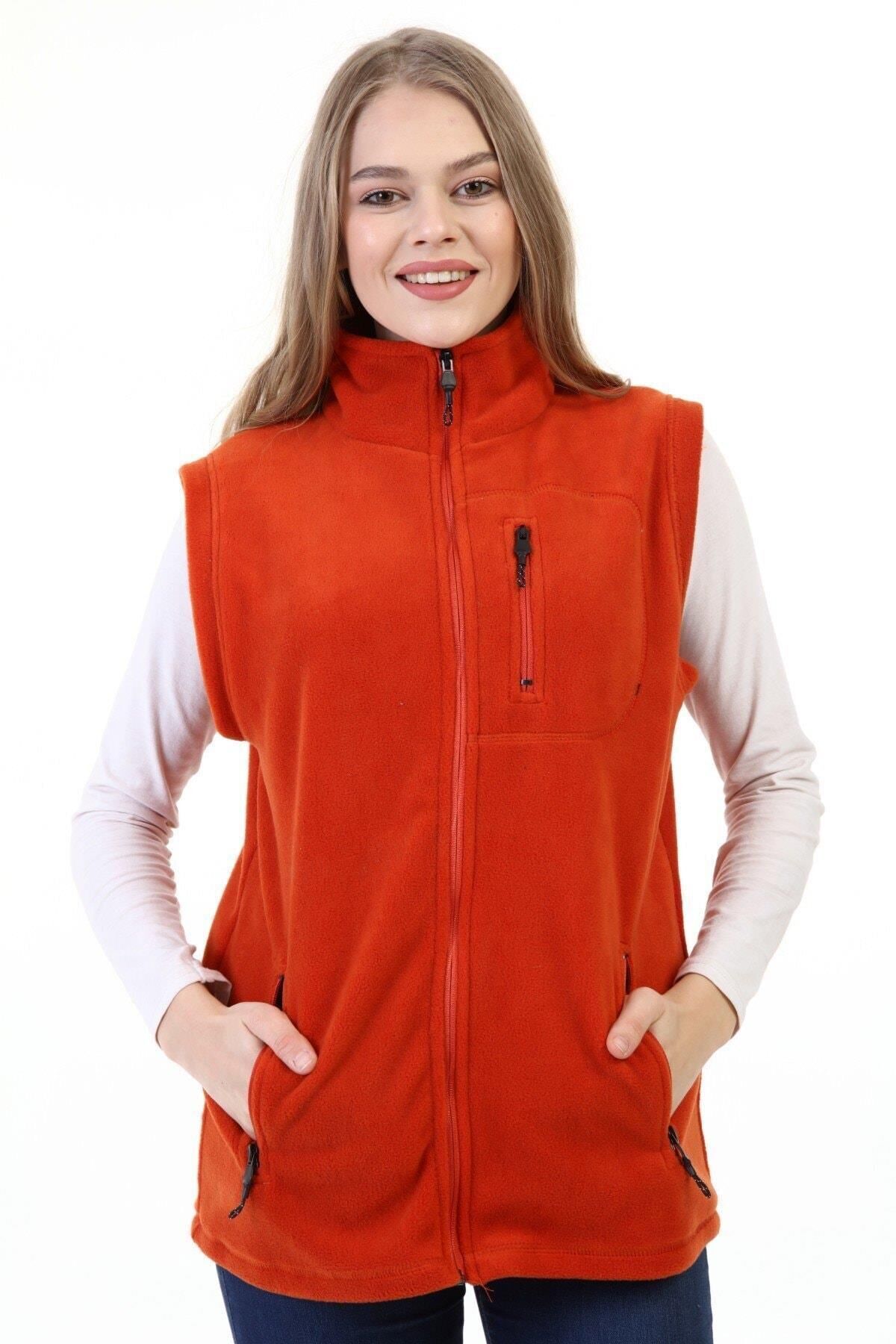 North Trace Hurricane Kadın Polar Yelek Kiremit - S