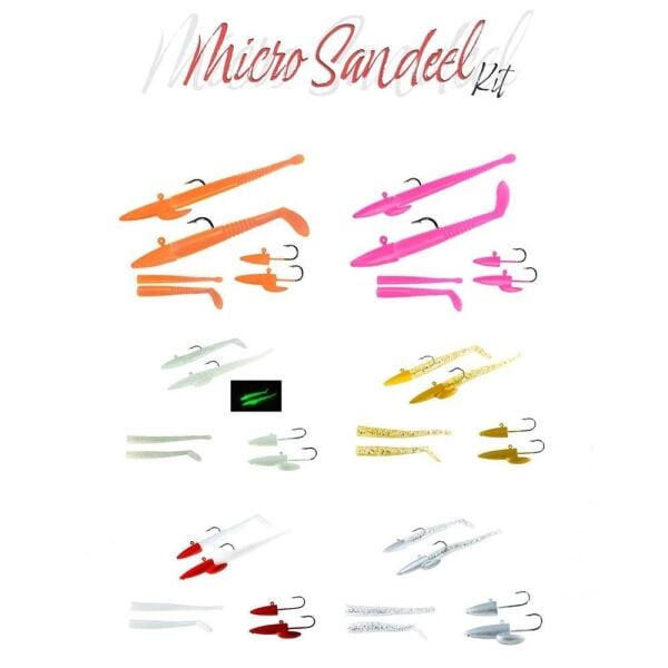 Fujin Micro Sandeel Kit 1+1.5+5 Silikon Yem