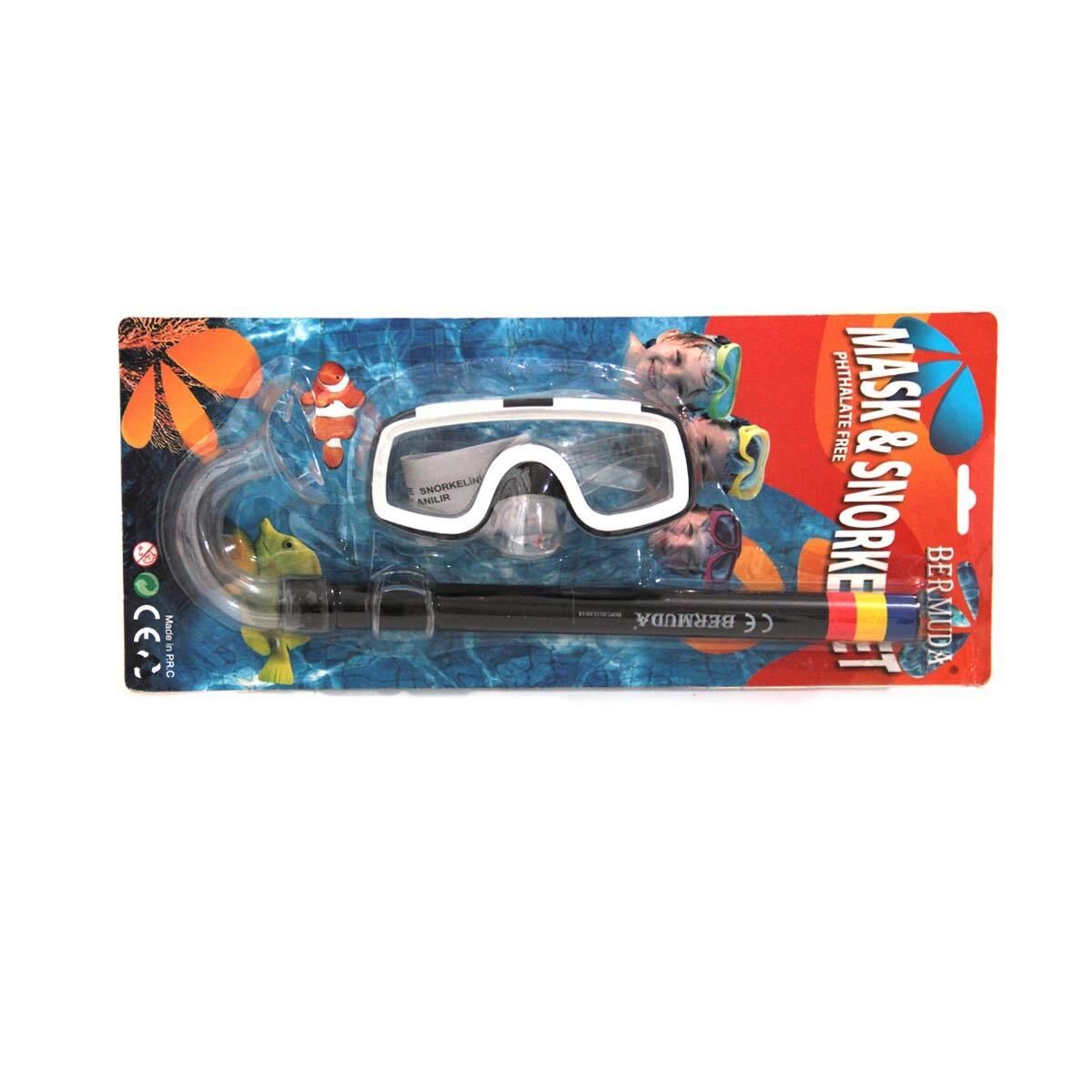 Bermuda Phthalate Free Maske Şnorkel Set SİYAH
