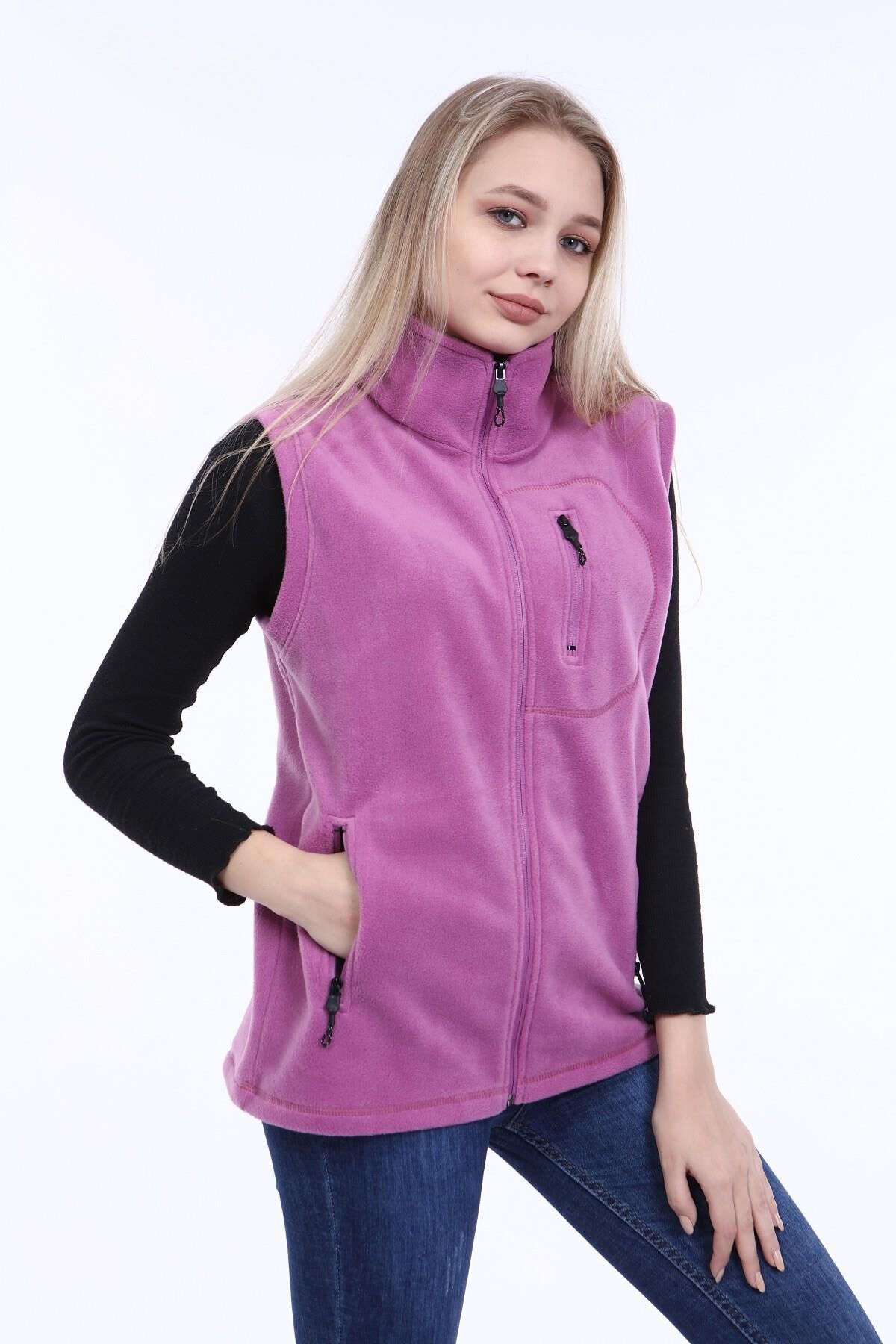 North Trace Hurricane Kadın Polar Yelek LİLA - 2XL