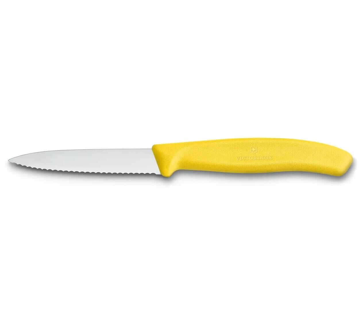Victorinox SwissClassic  8cm Tırtıklı Soyma Bıçağı Sarı