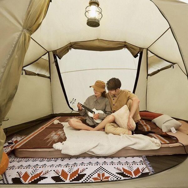 Naturehike Glamping UPF50+ Aries Beta 4-6 Kişilik Tünel Çadır Khaki