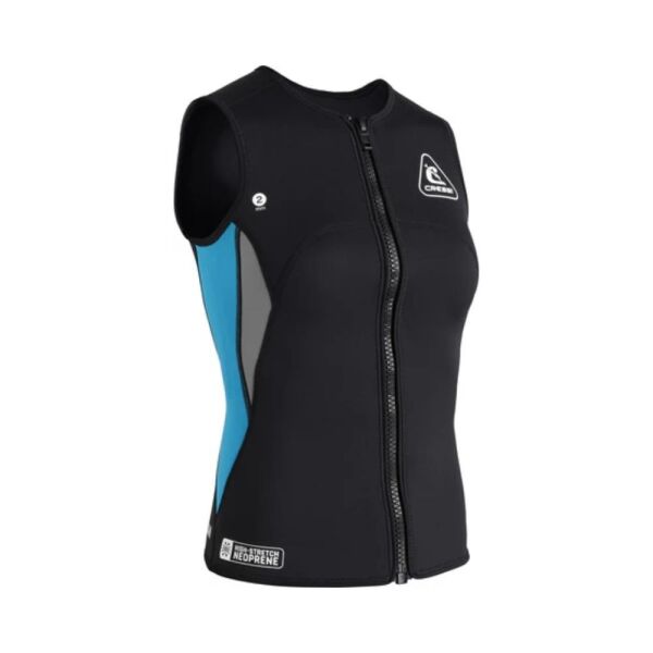 Cressi Guardian Lady Dalış Yeleği BLACK-A.MARİNE - 2MM - S - NO:2
