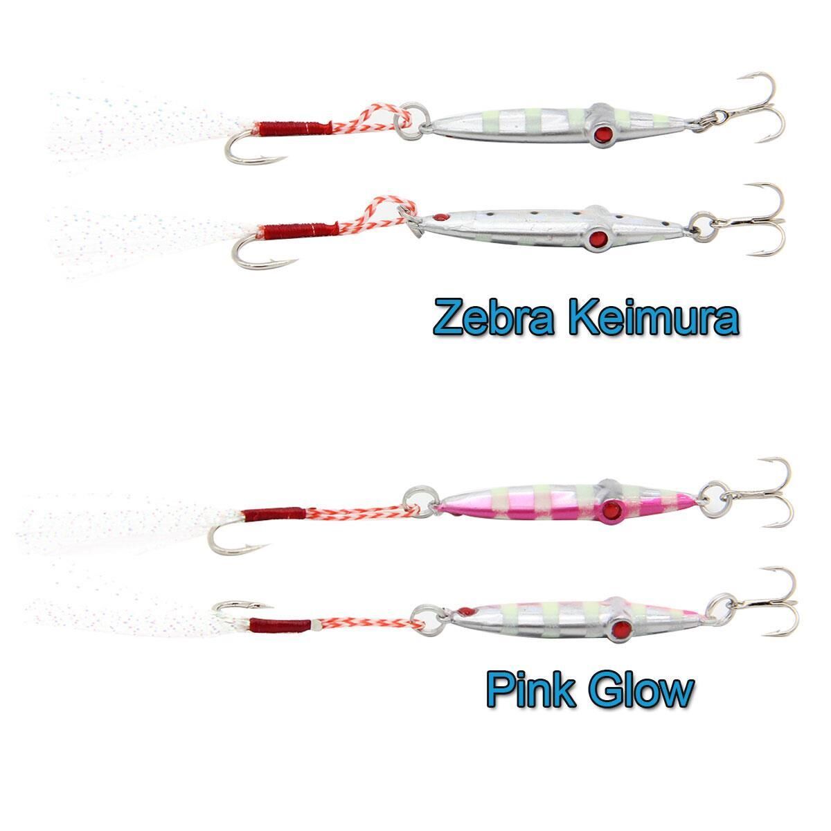 Fujin Baby Squid 7gr 4cm Jig Yem ZEBRA GLOW