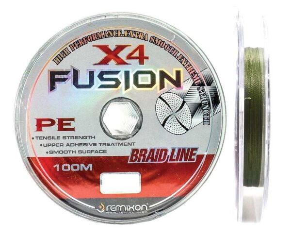 Remixon Fusion X4 İp Olta Misinası 100Mt 0,10 mm