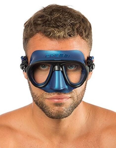 Cressi Calibro Dalış Maskesi CLEAR-BLUE NERY-BLACK