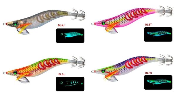 Yozuri Aurie-Q Search Double WGlow Squid Jig 12 cm 15 gr Kalamar Zokası