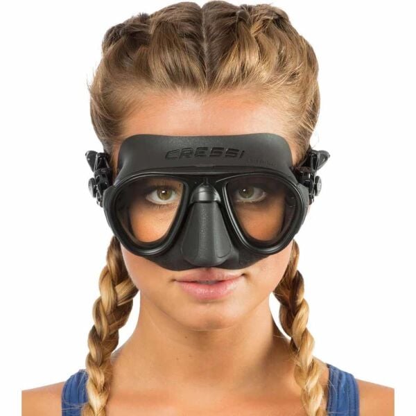 Cressi Calibro Dalış Maskesi BLACK-BLACK
