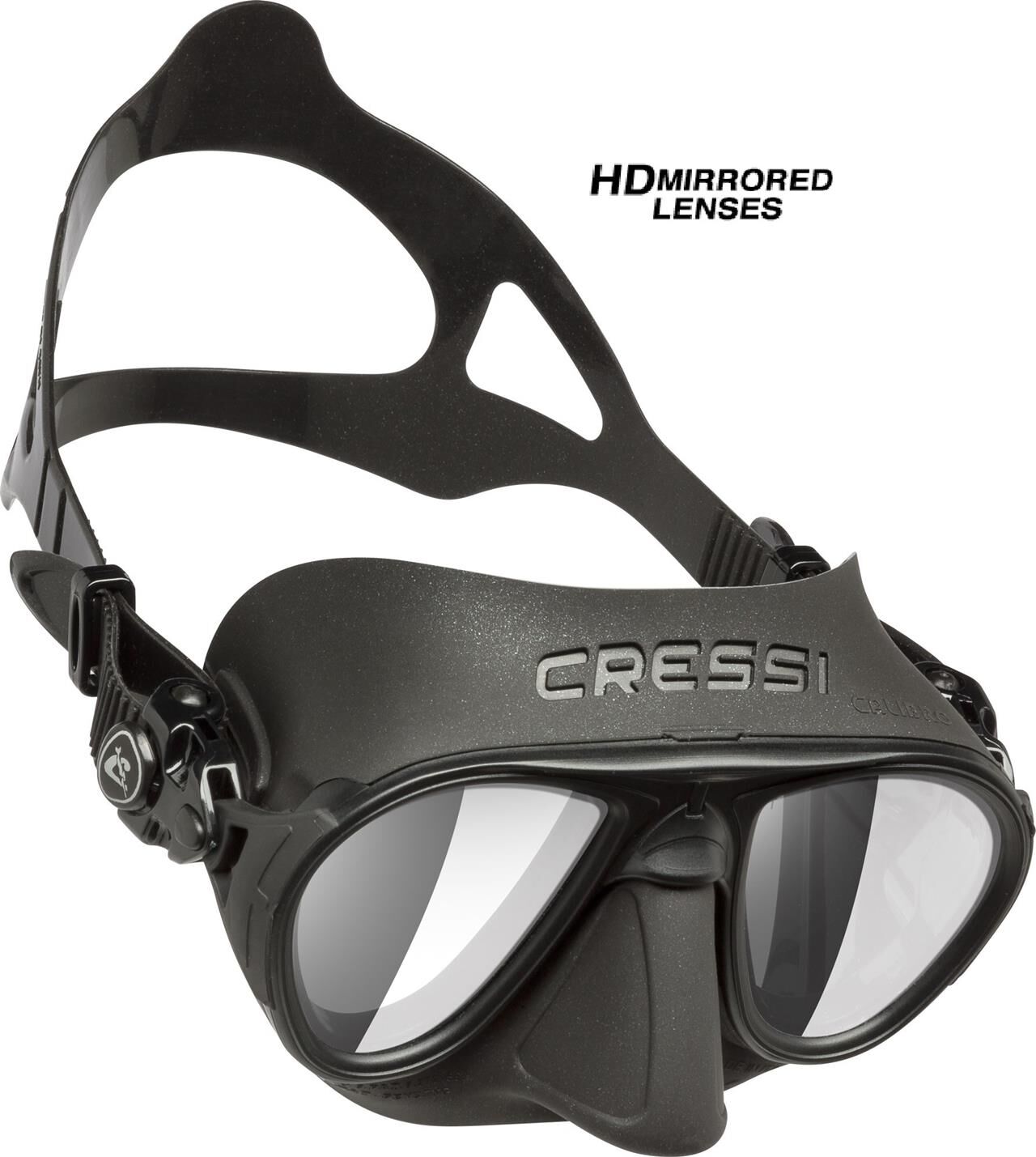 Cressi Calibro Dalış Maskesi BLACK-BLACK-HD LENS
