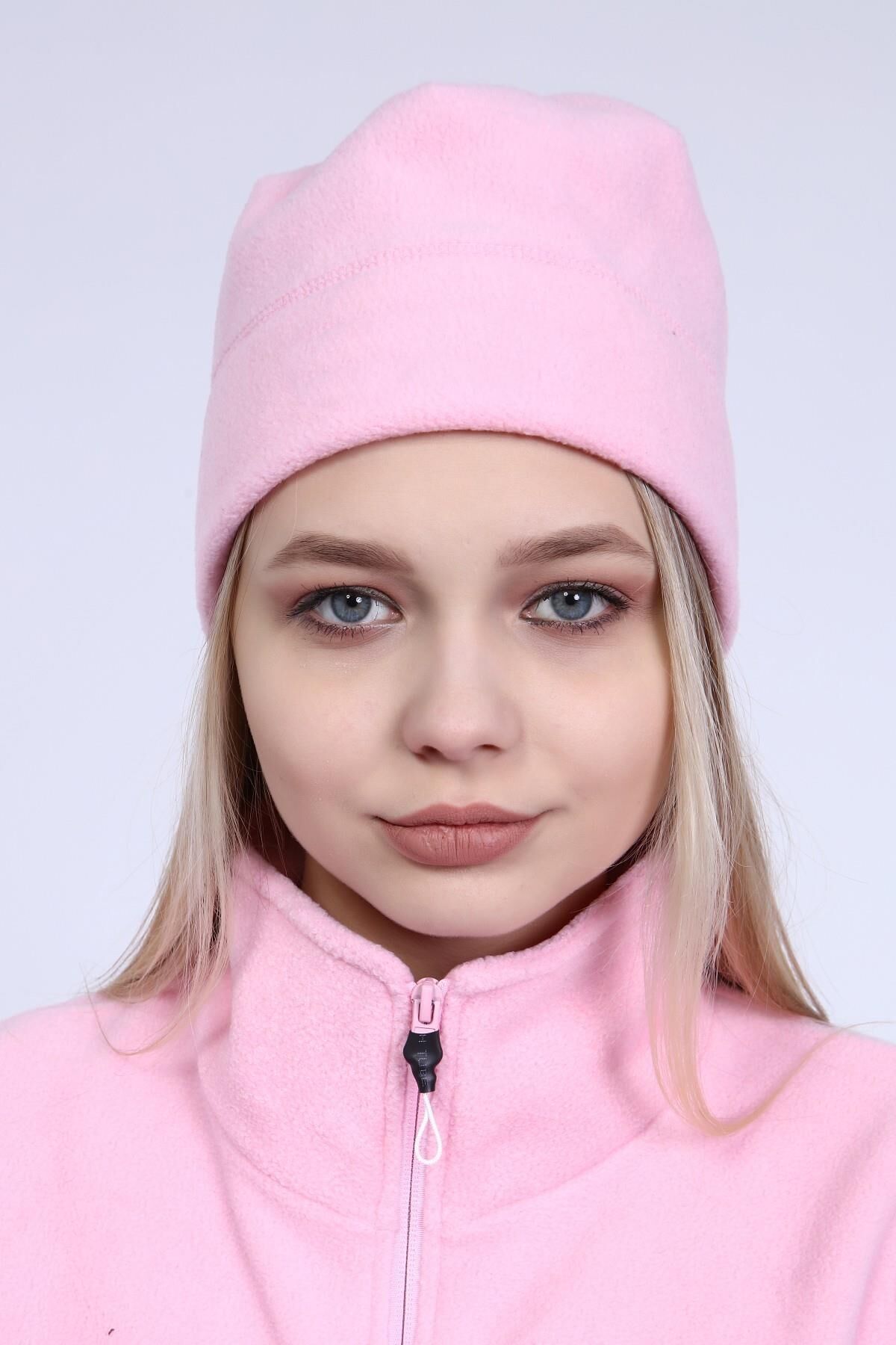 North Trace Vertigo Kadın Polar Bere PEMBE