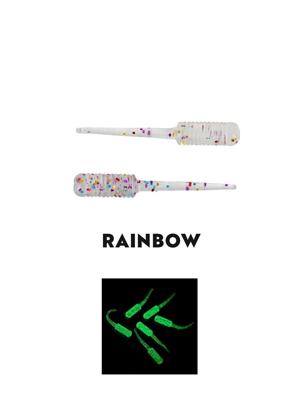 Fujin Baby FRY 2,7cm LRF Silikon Yem Rainbow Glitter