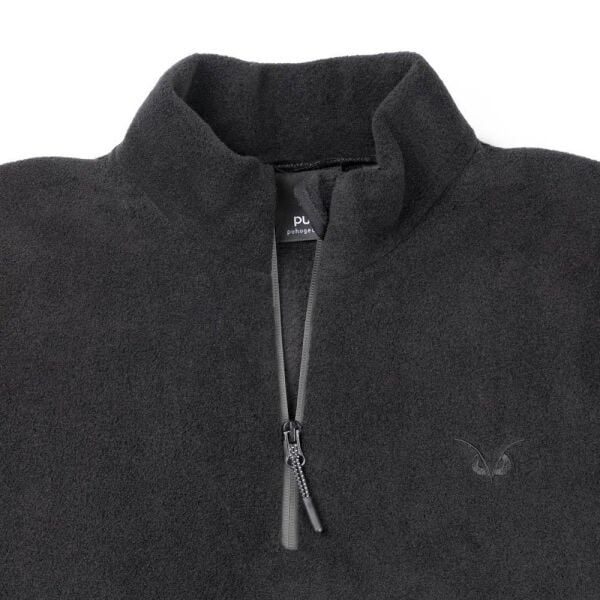 Puhu Yarım Fermuarlı Erkek Polar Ceket
