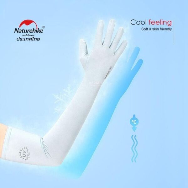 Naturehike UPF50+ Full Finger Güneş Koruma Kollukları Grey
