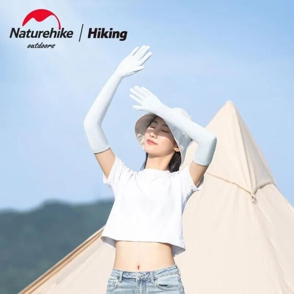 Naturehike UPF50+ Full Finger Güneş Koruma Kollukları Grey