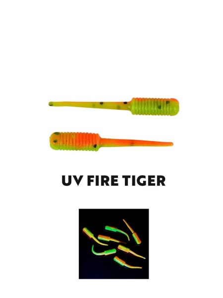 Fujin Baby FRY 2,7cm LRF Silikon Yem Fluo Fire Tiger