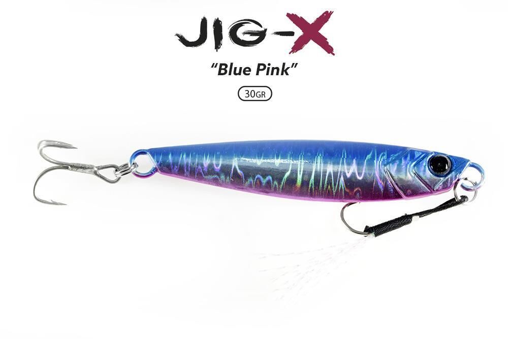 Fujin Jig-X 30gr Shore Jigging - Jig Yem BLUE PİNK