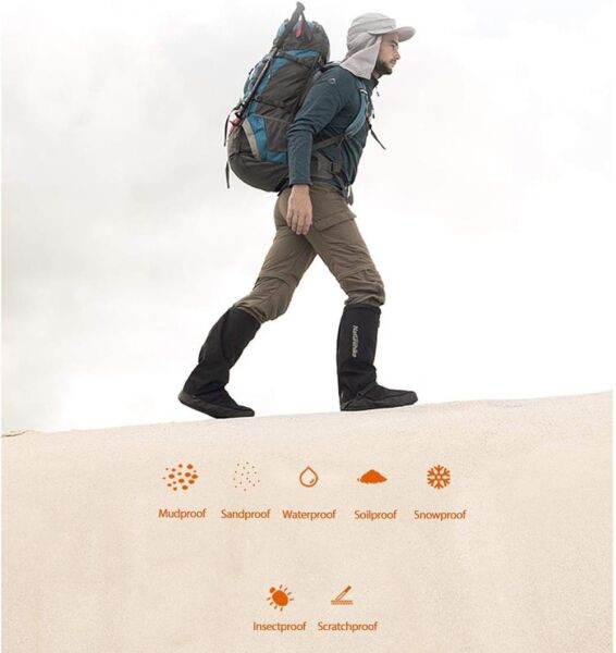Naturehike Snow Fox Outdoor High-Tube Tozluk + Kum Ayakkabısı Night Black - 35-37