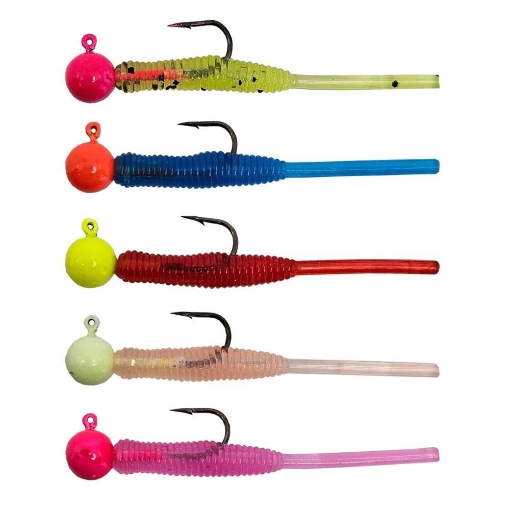 Kendo Hook Worm CY091 Jighead+Lrf Silikonu 1.5gr+4.5cm