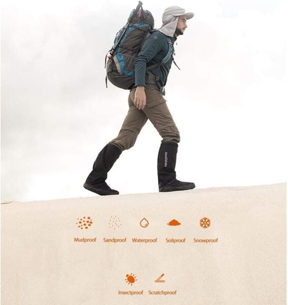 Naturehike Snow Fox Outdoor High-Tube Tozluk + Kum Ayakkabısı Night Black - 44-46