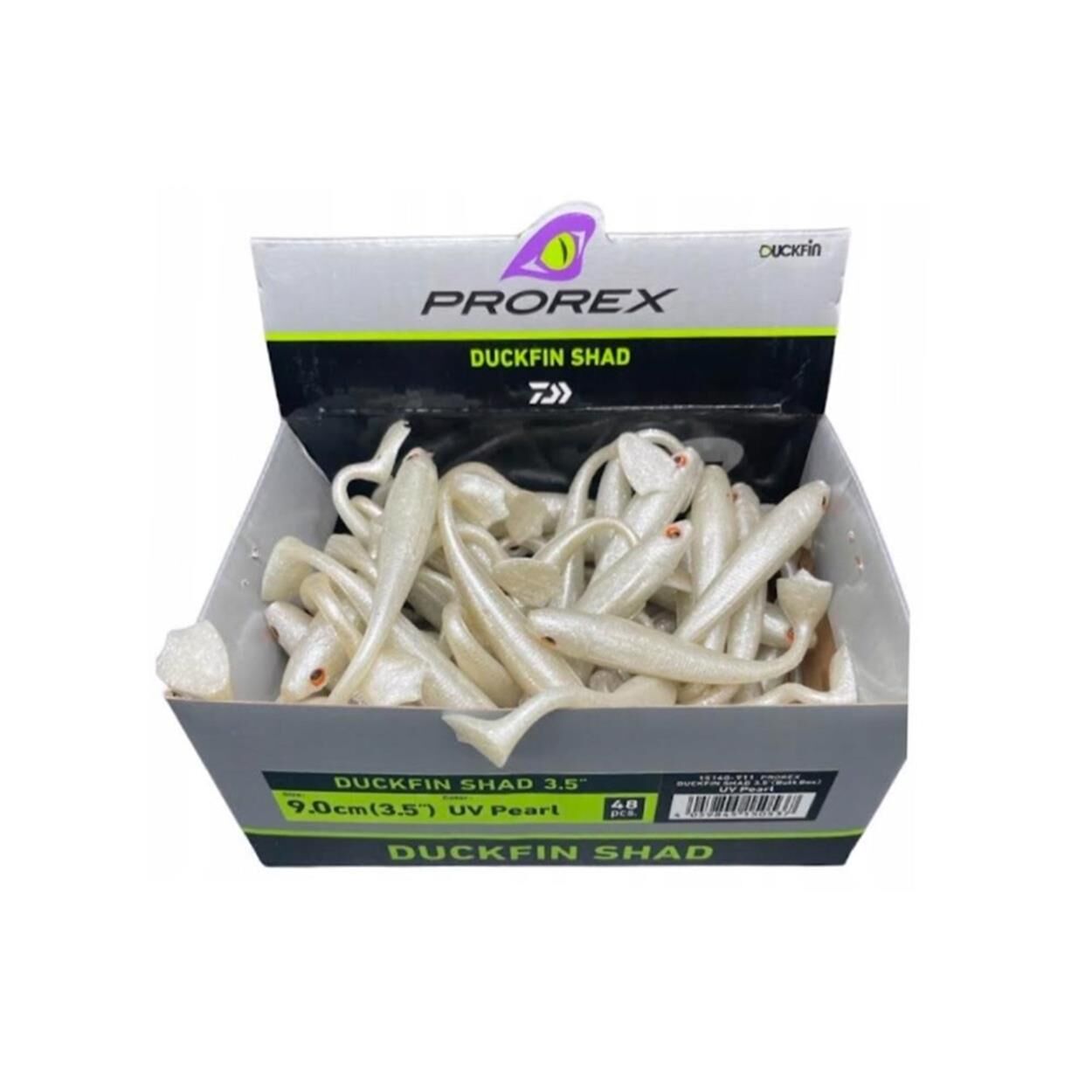 Daiwa Prorex Duckfin Shad 9 cm Silikon Yem UV PEARL