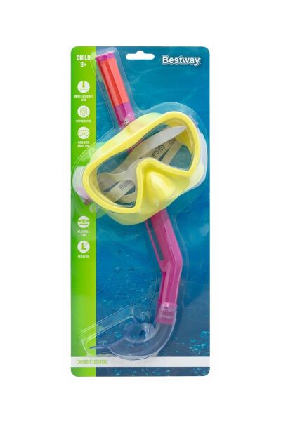 Bestway Crusader Essential Makse Şnorkel Set Sarı