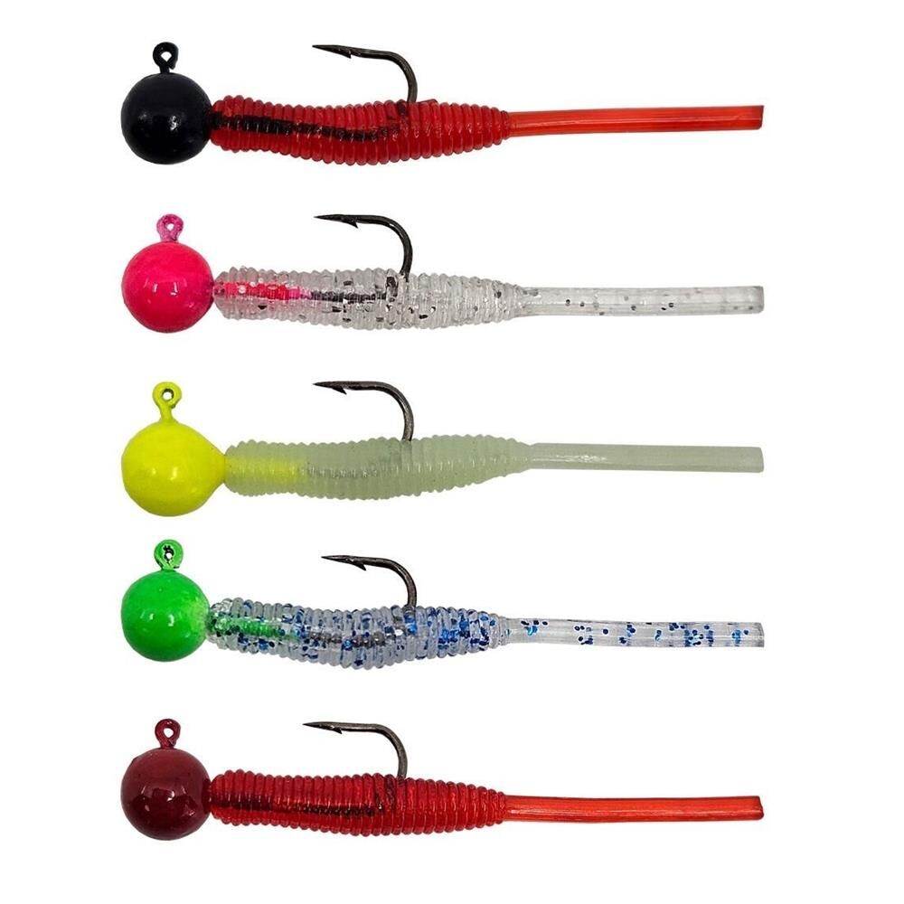 Kendo Hook Worm CY092 Jighead+Lrf Silikonu 2gr+4.5cm