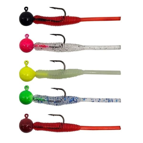 Kendo Hook Worm CY092 Jighead+Lrf Silikonu 2gr+4.5cm