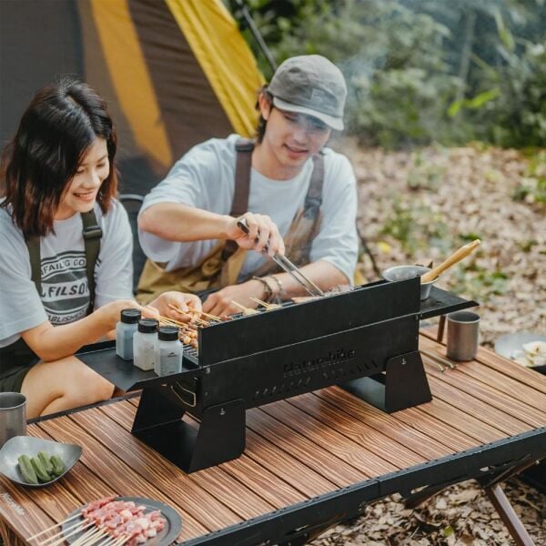 Naturehike Grill Barbecue + Karlanabilir Masalı SANDSTONE