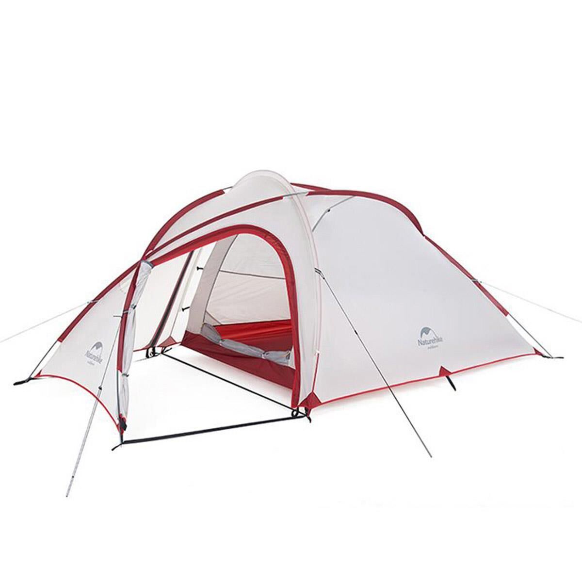Naturehike Hiby Stan Ultralight One Big Bedroom 2-3 Kişilik Kamp Çadırı Gri/Kırmızı