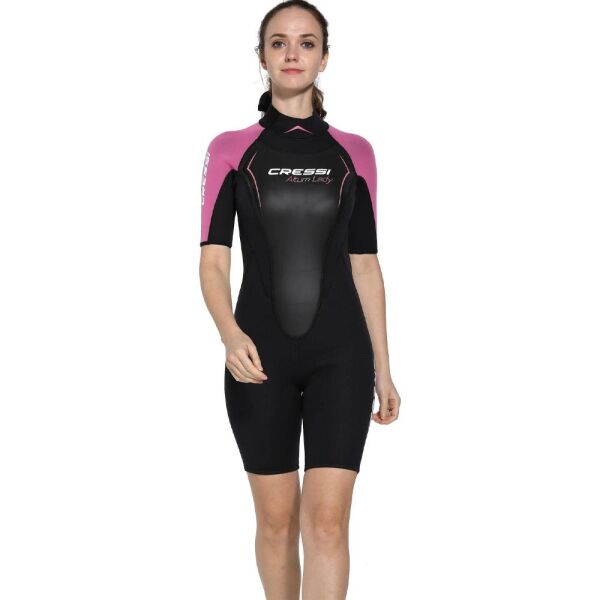 Cressi Altum Lady Shorty Yüzme Elbisesi BLACK - PINK - 3MM - L