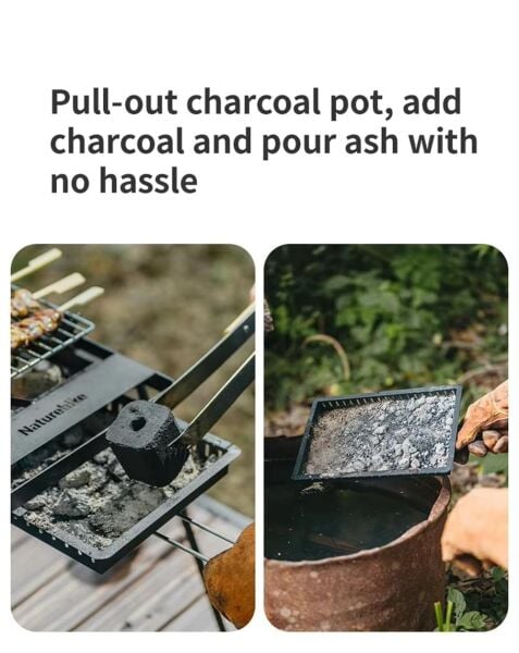 Naturehike Grill Barbecue + Karlanabilir Masalı SANDSTONE