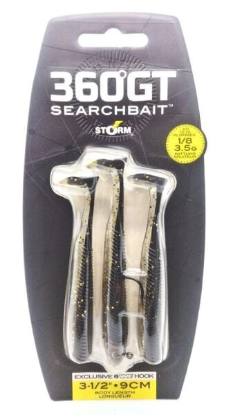 Storm 360GT SearchBait Minnow 9Cm 3,5Gr 3+1 Adet Silikon Yem Gold Digger
