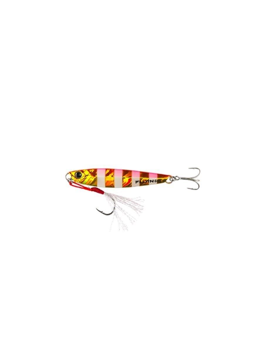Fujin Jig-X Jigging Jig Yem GOLD PINK ZEBRA GLOW - 30 Gr