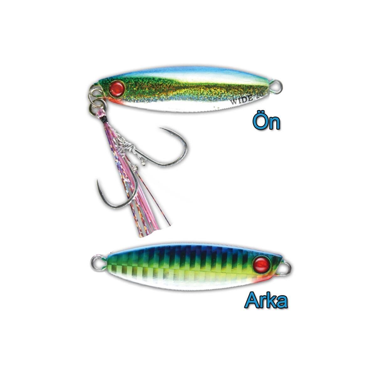Hayabusa Jack Eye Shot Slow Wide 20gr Jig Yem Blue Mackerel